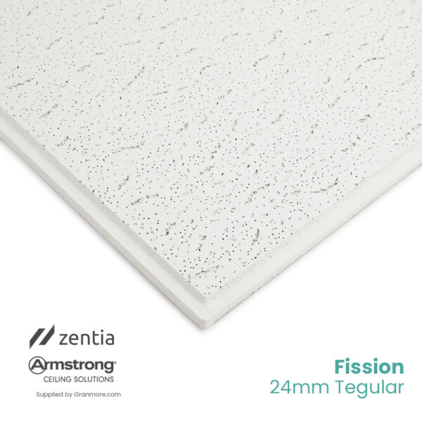 Armstrong-Zentia Tatra Tegular Ceiling Tiles 600mm x 600mm | Fits 24mm Ceiling Grid | BP962M | 16 Tiles per Box