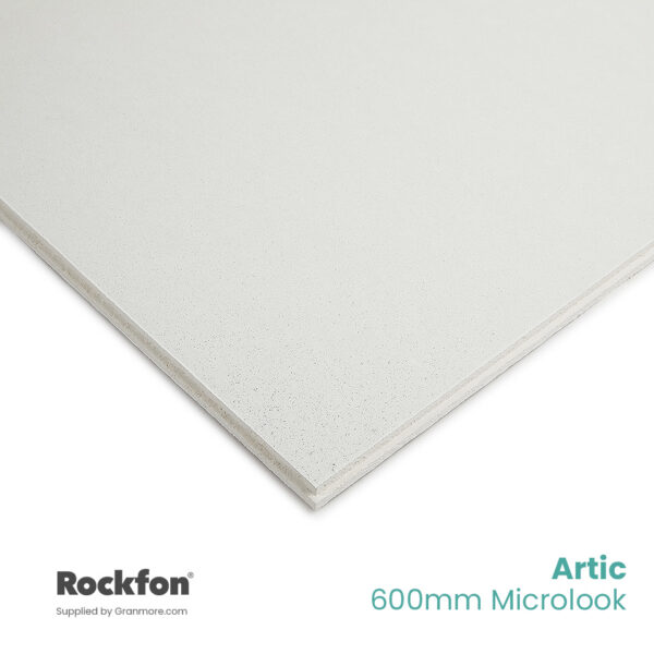 Rockfon Artic Microlook Tegular Ceiling Tiles 600mm x 600mm | Fits 15mm Grid | Acoustic | 16 Tiles Per Box