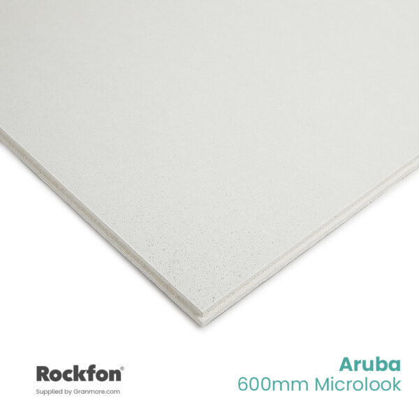 Rockfon Artic Microlook Tegular Ceiling Tiles 600mm x 600mm | Fits 15mm Grid | Acoustic | 16 Tiles Per Box