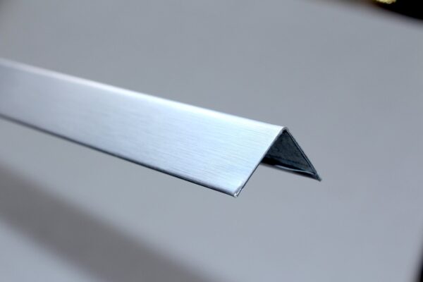 Brushed Chrome Perimeter Angle Trim 3000mm